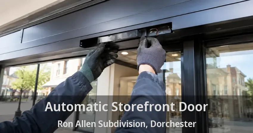 Automatic Storefront Door Ron Allen Subdivision, Dorchester - ON