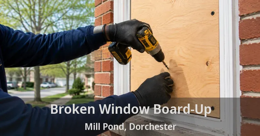 Broken Window Board-Up Mill Pond, Dorchester - ON