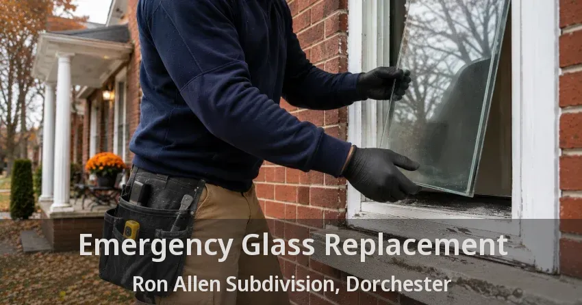 Emergency Glass Replacement Ron Allen Subdivision, Dorchester - ON
