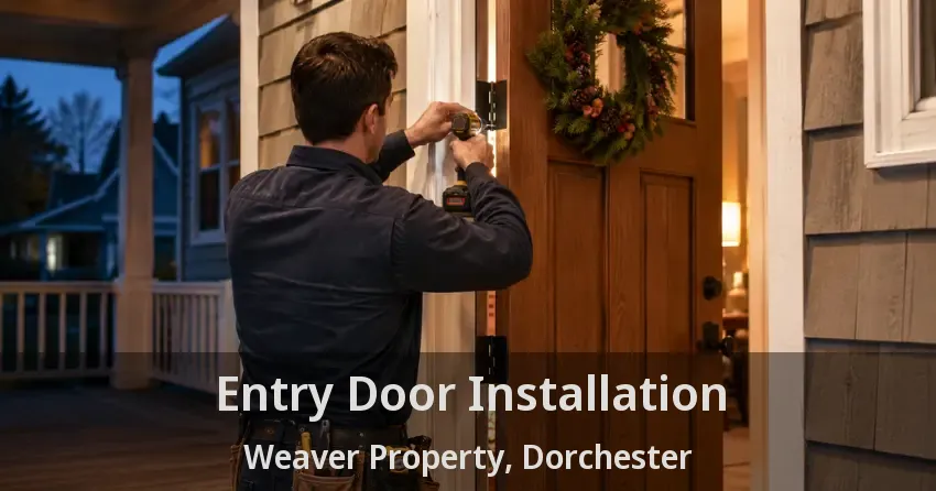 Entry Door Installation Weaver Property, Dorchester - ON