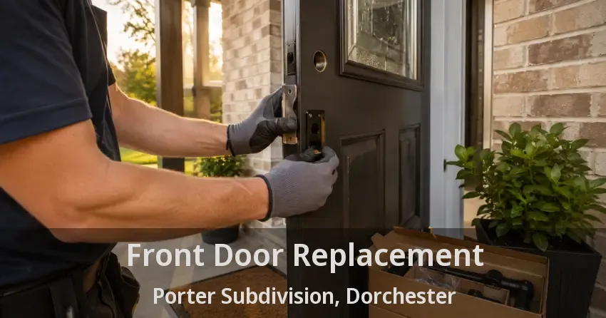Front Door Replacement Porter Subdivision, Dorchester - ON