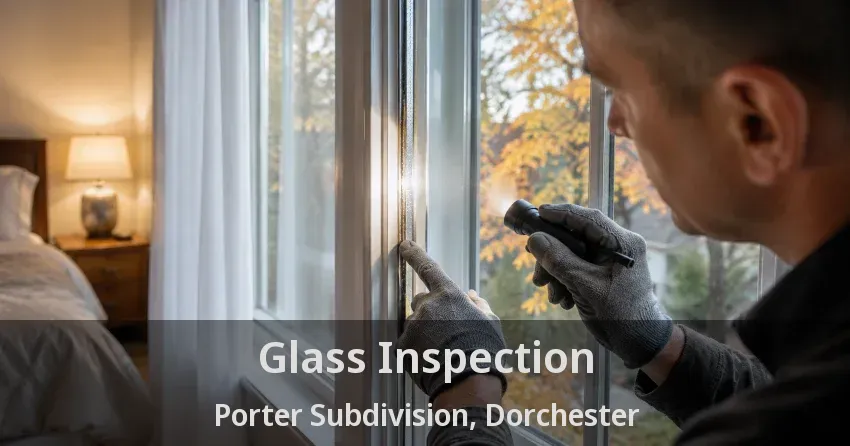 Glass Inspection Porter Subdivision, Dorchester - ON
