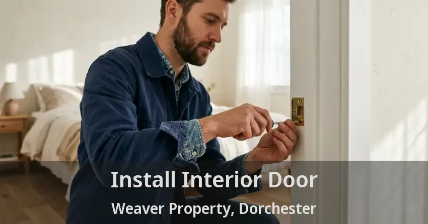 Install Interior Door Weaver Property, Dorchester - ON