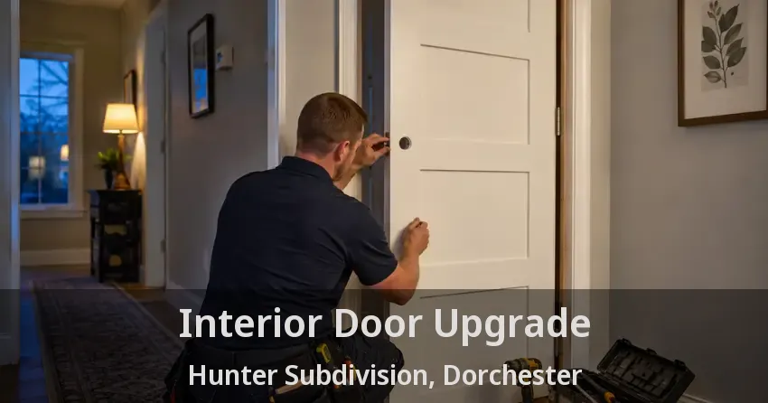 Interior Door Upgrade Hunter Subdivision, Dorchester - ON