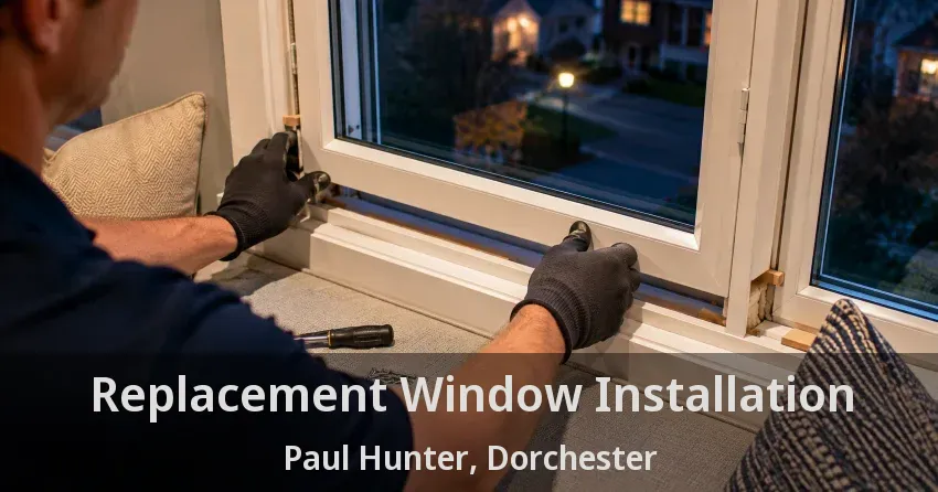 Replacement Window Installation Paul Hunter, Dorchester - ON