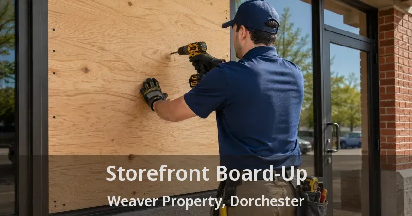 Storefront Board-Up Weaver Property, Dorchester - ON