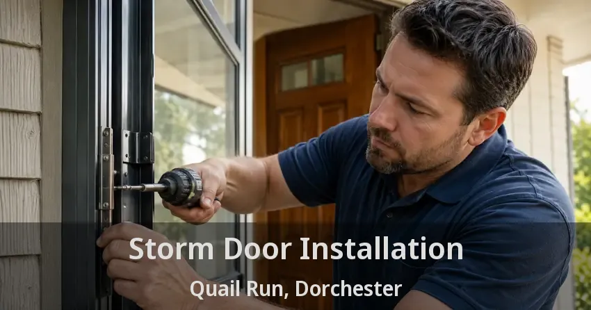 Storm Door Installation Quail Run, Dorchester - ON