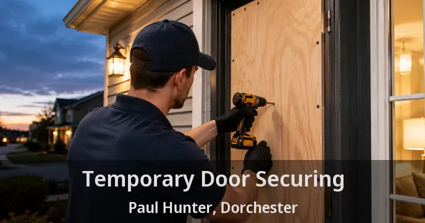 Temporary Door Securing Paul Hunter, Dorchester - ON