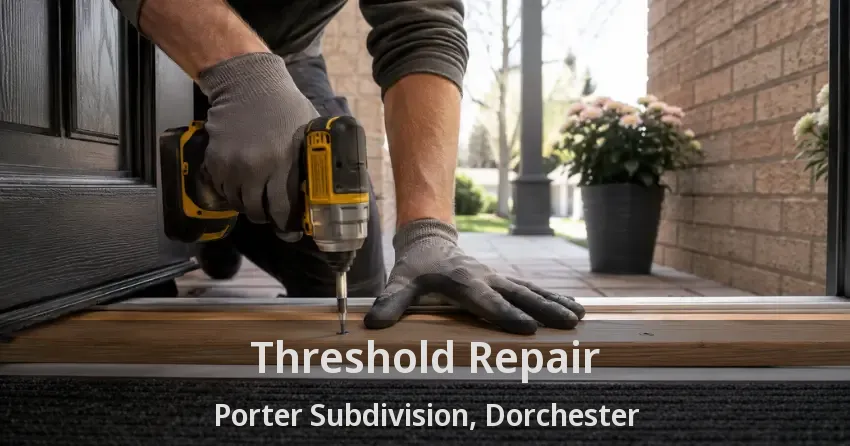 Threshold Repair Porter Subdivision, Dorchester - ON