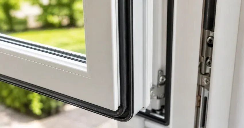 casement window cranked fully open in a Pondview, Dorchester home